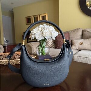 Songmont Luna Black Leather handbag Authentic